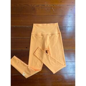 Beyond Yoga Orange High Waist Leggings Small USA Made Athleisure